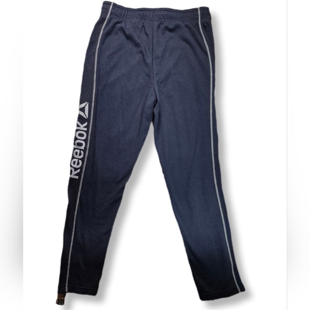 Reebok Boy's Navy Blue Drawstring Track Pants Sz. Youth Medium